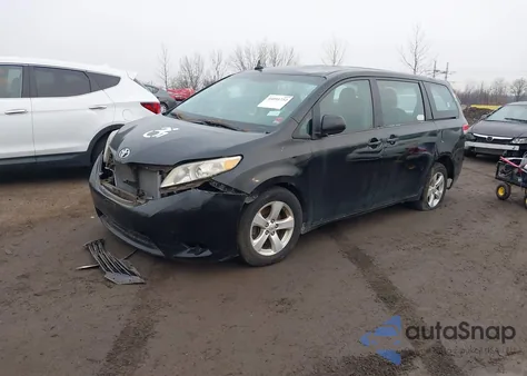 2014 Toyota Sienna L V6 7 Passenger from USA, damaged, VIN 5TDZK3DC9ES439919